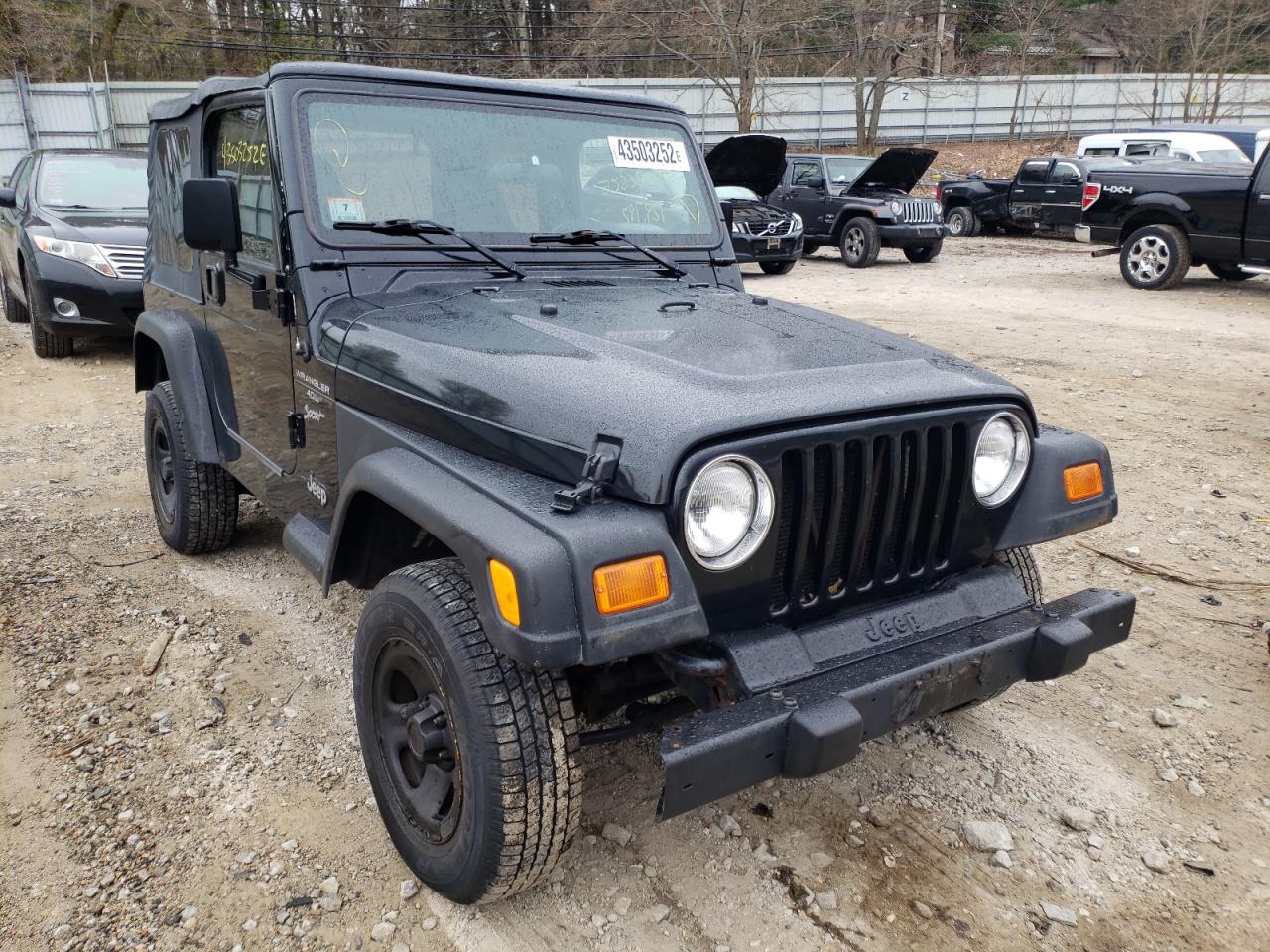 JEEP WRANGLER 2001 with VIN 1J4FA49S31P312349 - Photo from auction