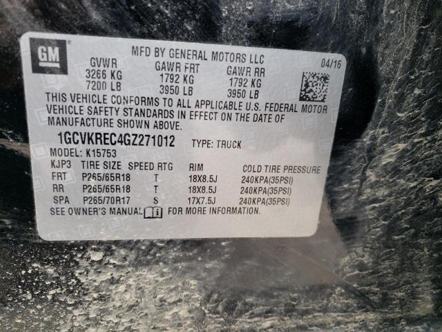 Photo 10 from auction – 2016 CHEVROLET SILVERADO with VIN 1GCVKREC4GZ271012