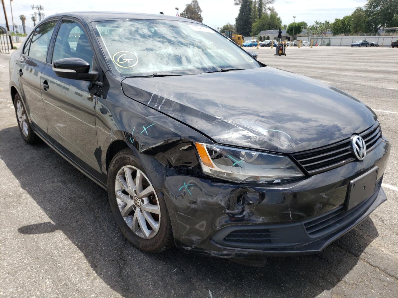 VOLKSWAGEN JETTA SE 2011 with VIN 3VWDX7AJ2BM006487 - Photo from auction