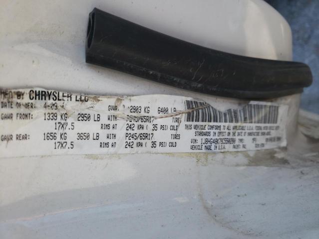 Photo 10 from auction – 2009 JEEP COMMANDER with VIN 1J8HG48K79C550280