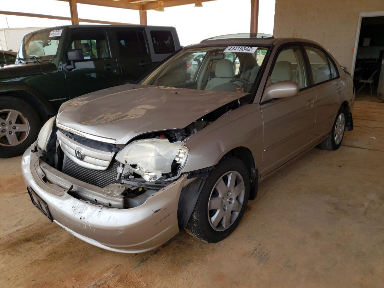Photo 2 from auction – 2001 HONDA CIVIC EX with VIN 1HGES26771L034230