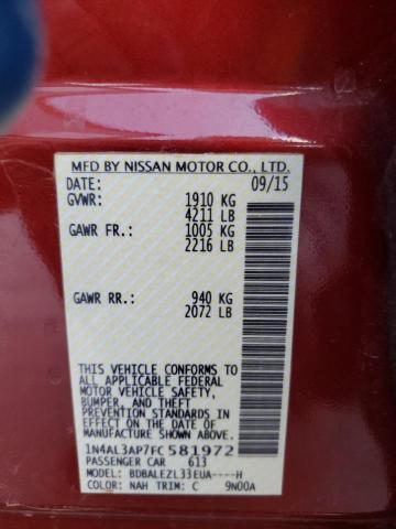 Photo 10 from auction – 2015 NISSAN ALTIMA 2.5 with VIN 1N4AL3AP7FC581972