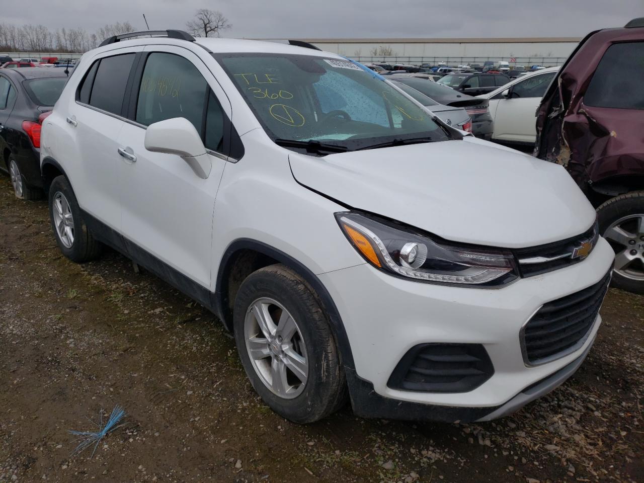 CHEVROLET TRAX 1LT 2020 with VIN KL7CJLSB3LB051654 - Photo from auction