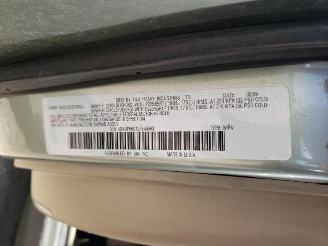 Photo 10 from auction – 2009 SUBARU OUTBACK 2. with VIN 4S4BP66C197345563