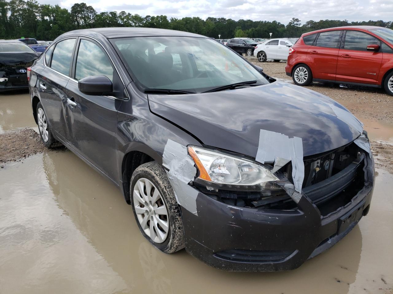 NISSAN SENTRA S 2015 with VIN 3N1AB7AP1FL696756 - Photo from auction