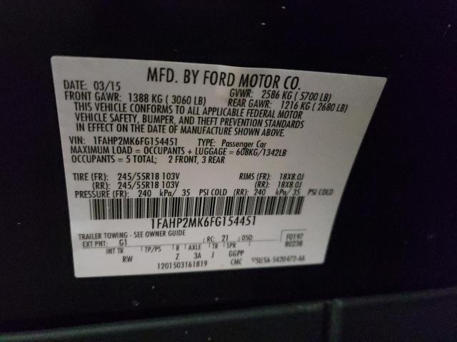 Photo 10 from auction – 2015 FORD TAURUS POL with VIN 1FAHP2MK6FG154451
