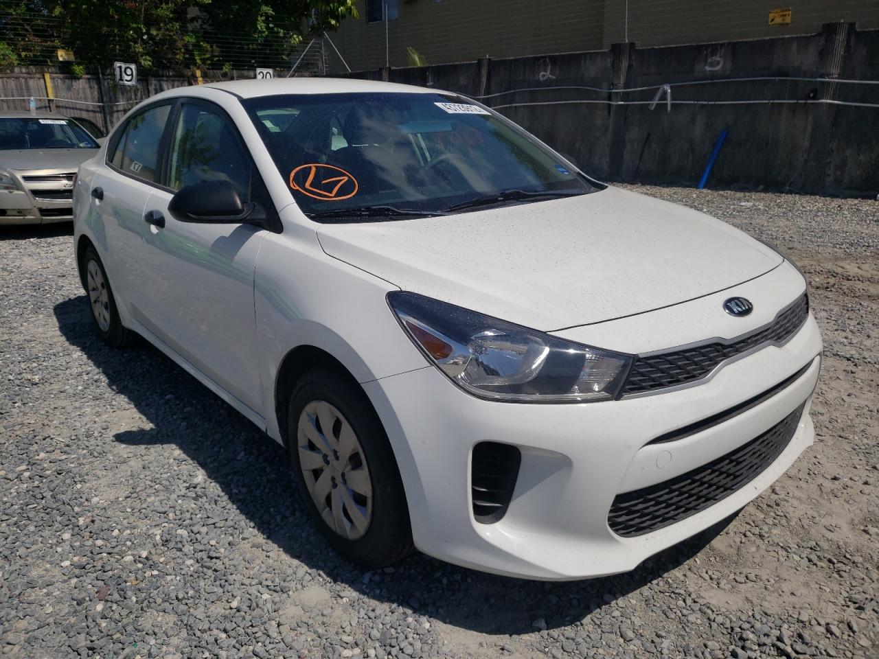 KIA RIO LX 2018 with VIN 3KPA24AB9JE071602 - Photo from auction
