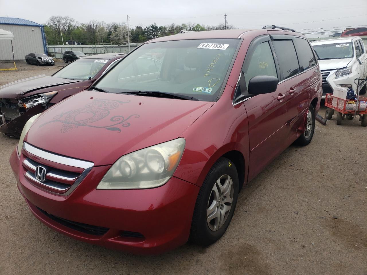 Photo 2 from auction – 2005 HONDA ODYSSEY EX with VIN 5FNRL38435B408931