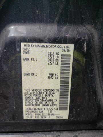 Photo 10 from auction – 2017 NISSAN ALTIMA 2.5 with VIN 1N4AL3AP6HC116554