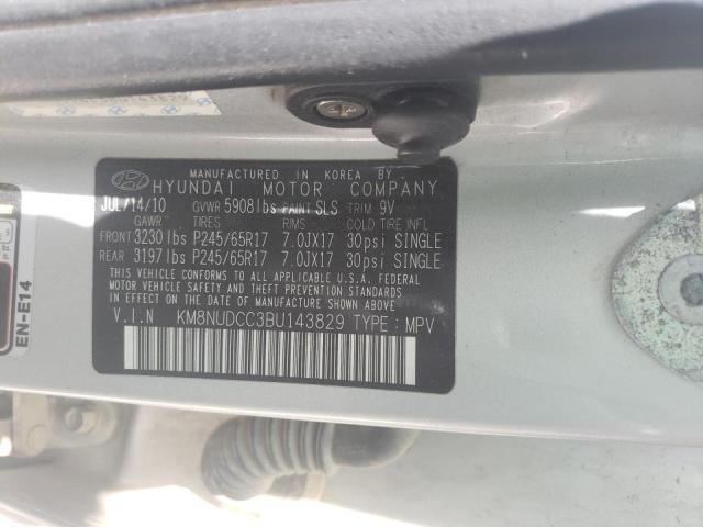 Photo 10 from auction – 2011 HYUNDAI VERACRUZ G with VIN KM8NUDCC3BU143829