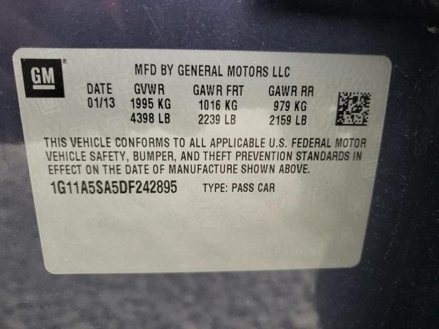 Photo 10 from auction – 2013 CHEVROLET MALIBU LS with VIN 1G11A5SA5DF242895