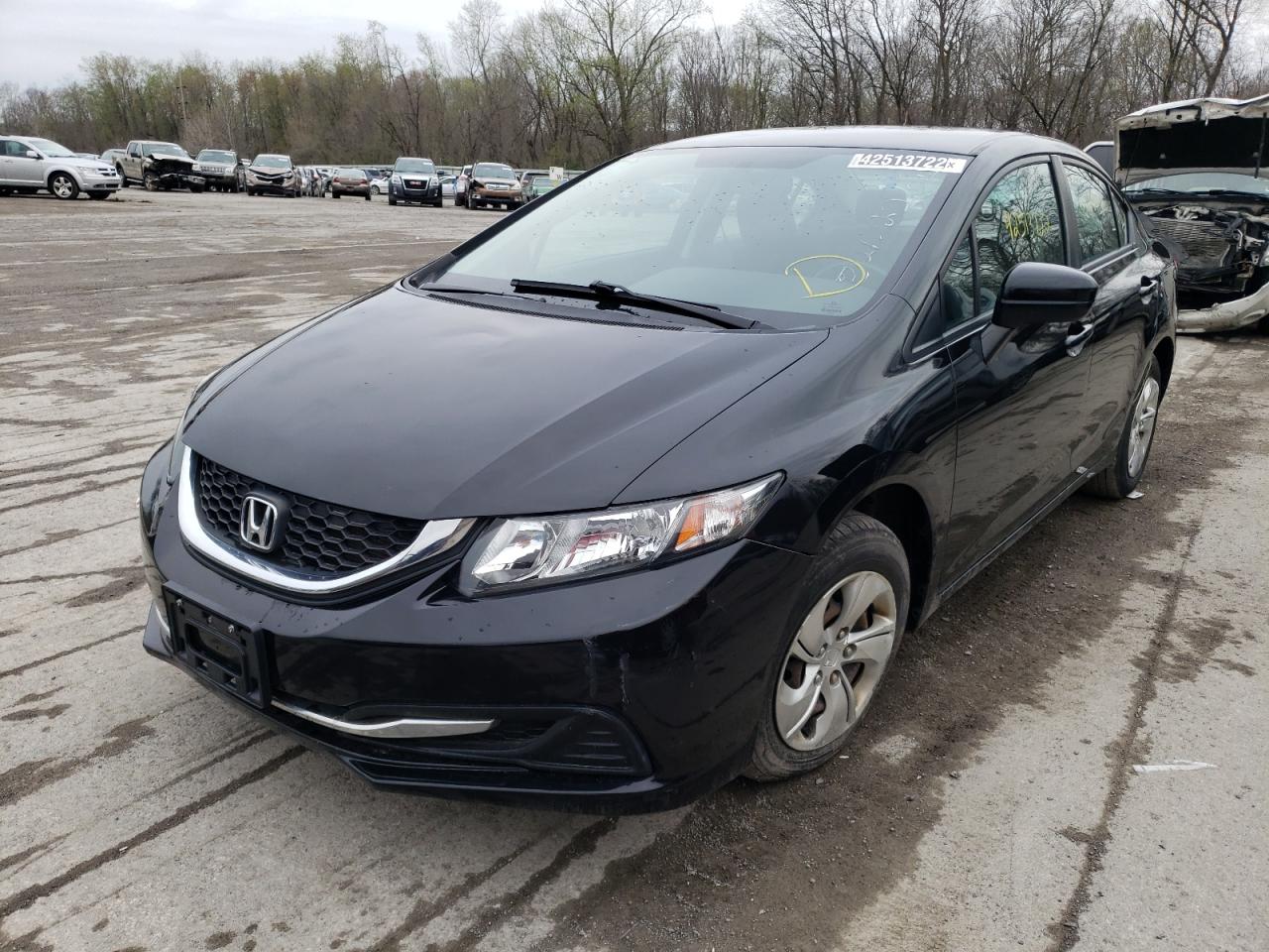 Photo 2 from auction – 2014 HONDA CIVIC LX with VIN 2HGFB2F53EH520698
