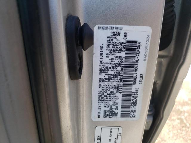 Photo 10 from auction – 2002 TOYOTA CAMRY LE with VIN 4T1BF30K52U027275