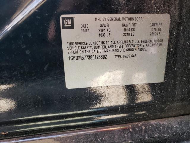 Photo 10 from auction – 2008 CADILLAC CTS with VIN 1G6DM577380126602