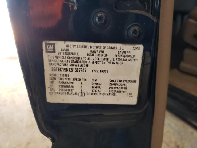Photo 10 from auction – 2005 GMC NEW SIERRA with VIN 2GTEC19NX51307947