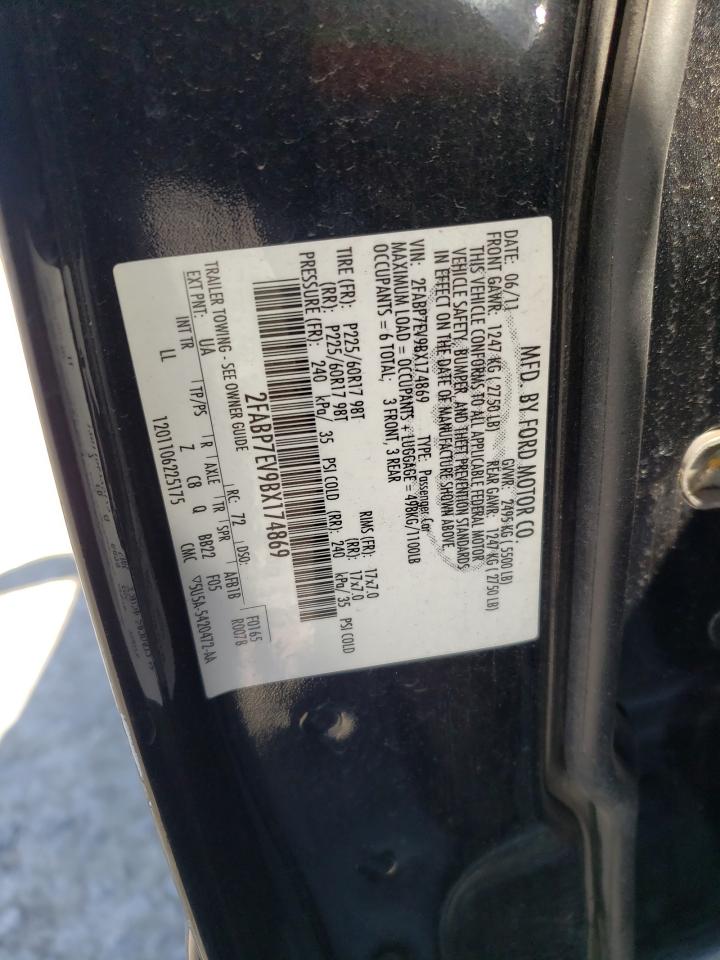 Photo 10 from auction – 2011 FORD CROWN VICT with VIN 2FABP7EV9BX174869
