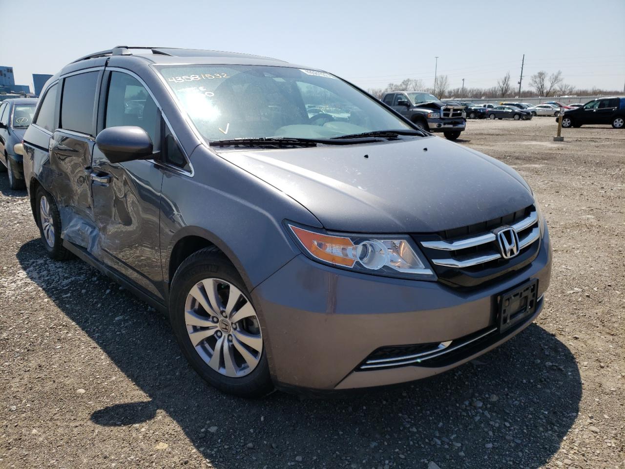 HONDA ODYSSEY EX 2014 with VIN 5FNRL5H64EB083901 - Photo from auction