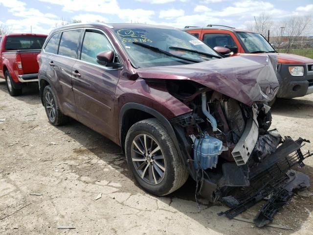 TOYOTA HIGHLANDER 2018 with VIN 5TDJZRFH6JS823185 - Photo from auction