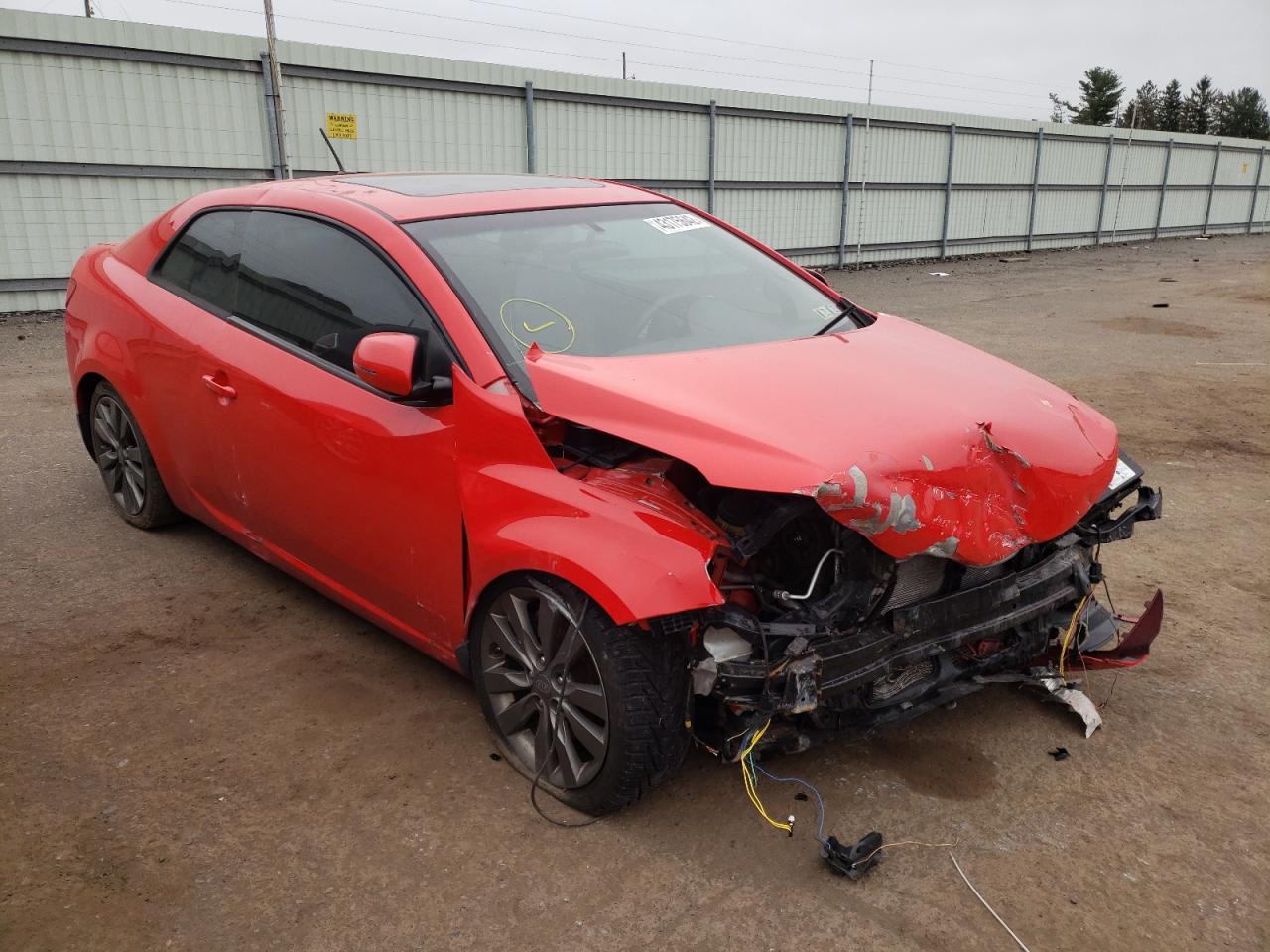 KIA FORTE SX 2011 with VIN KNAFW6A3XB5384389 - Photo from auction