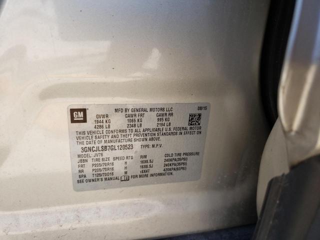 Photo 10 from auction – 2016 CHEVROLET TRAX 1LT with VIN 3GNCJLSB7GL120523
