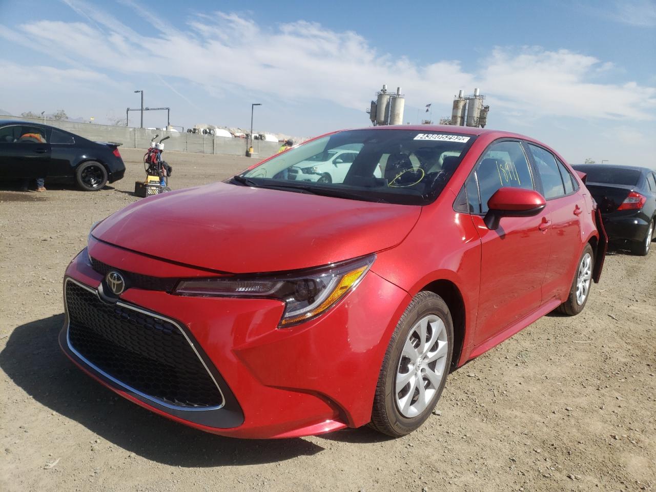 Photo 2 from auction – 2021 TOYOTA COROLLA LE with VIN 5YFEPMAE4MP213726