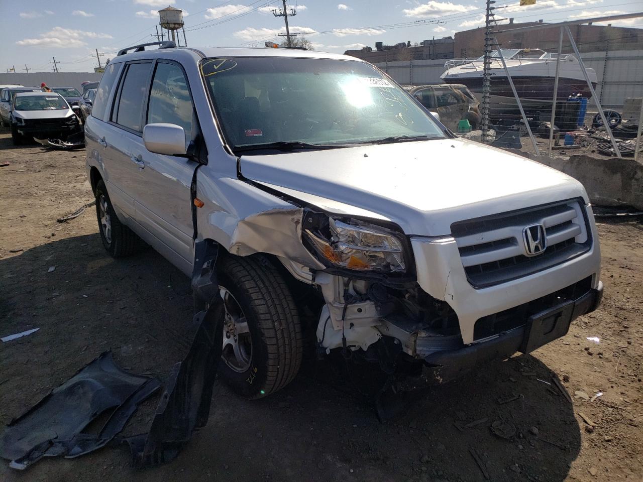 HONDA PILOT EX 2006 with VIN 2HKYF18666H532686 - Photo from auction