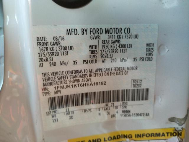 Photo 10 from auction – 2017 FORD EXPEDITION with VIN 1FMJK1KT6HEA16192