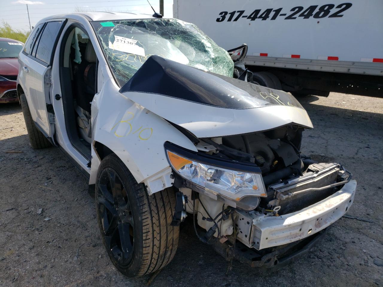 FORD EDGE SEL 2013 with VIN 2FMDK3JCXDBB10592 - Photo from auction
