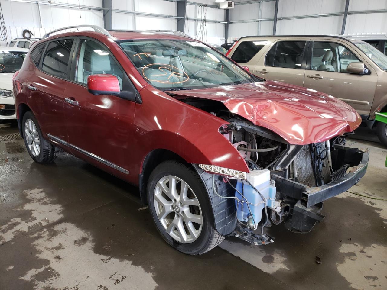 NISSAN ROGUE S 2012 with VIN JN8AS5MV1CW414847 - Photo from auction