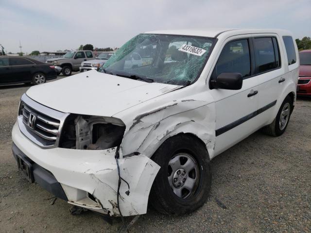 Photo 2 from auction – 2013 HONDA PILOT LX with VIN 5FNYF3H23DB043375