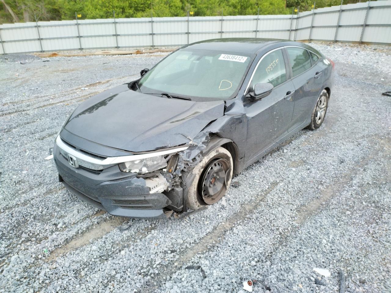 Photo 2 from auction – 2016 HONDA CIVIC LX with VIN 19XFC2F55GE048157