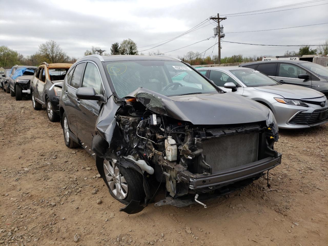 HONDA CR-V EXL 2014 with VIN 5J6RM4H72EL003678 - Photo from auction