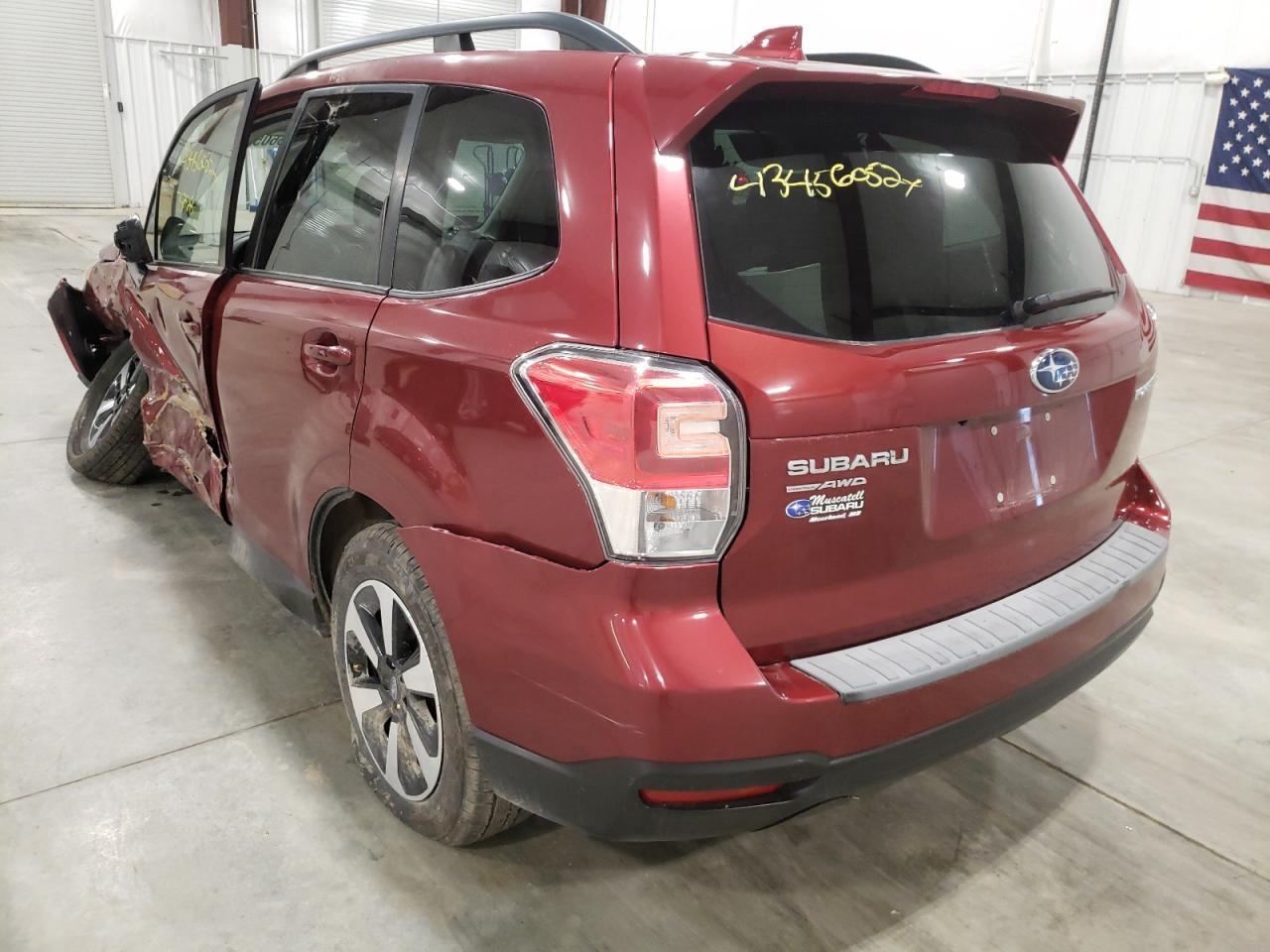 Photo 3 from auction – 2018 SUBARU FORESTER 2 with VIN JF2SJAEC0JH413037