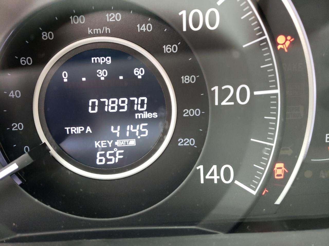 Photo 8 from auction – 2016 HONDA CR-V EX with VIN 2HKRM4H59GH662241