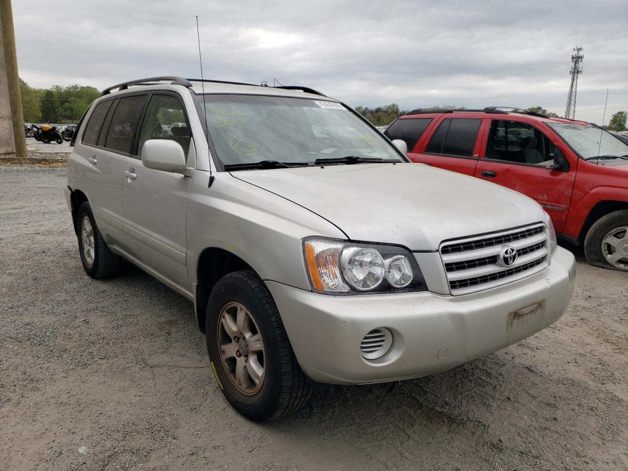 TOYOTA HIGHLANDER 2001 with VIN JTEHF21A310033477 - Photo from auction