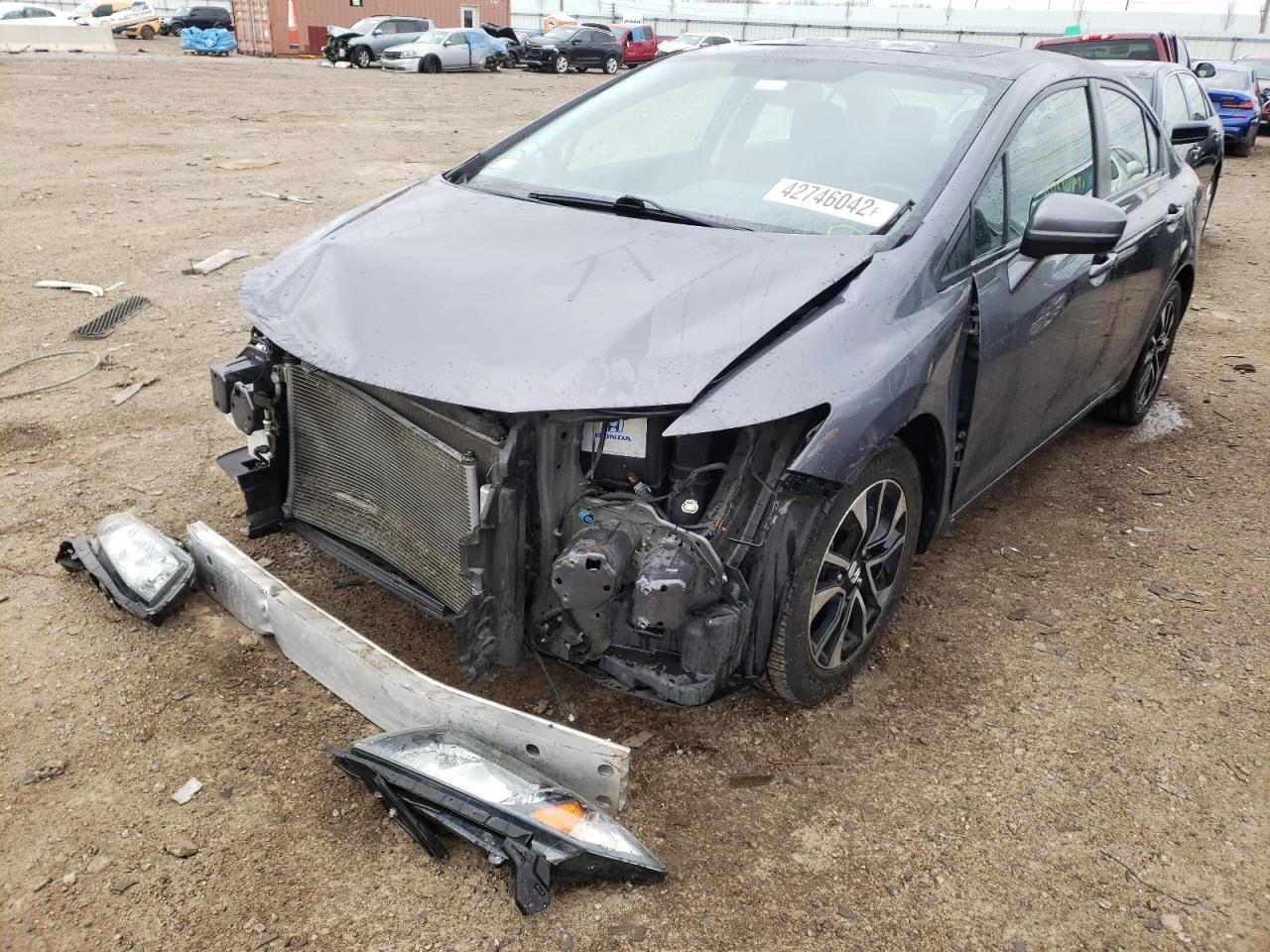 Photo 2 from auction – 2015 HONDA CIVIC EX with VIN 19XFB2F8XFE701481