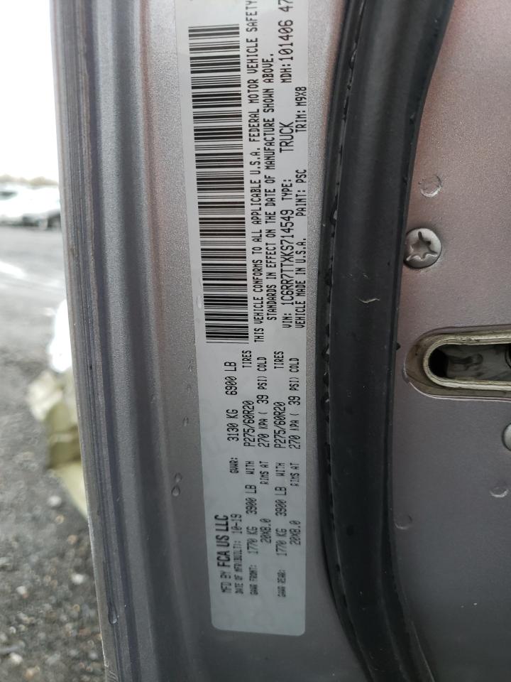 Photo 10 from auction – 2019 RAM 1500 CLASS with VIN 1C6RR7TTXKS714549