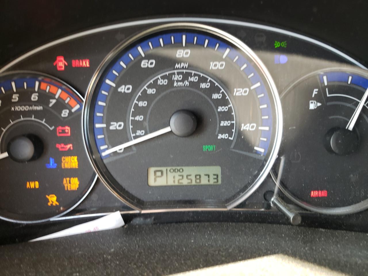 Photo 8 from auction – 2010 SUBARU FORESTER 2 with VIN JF2SH6CC8AH739826
