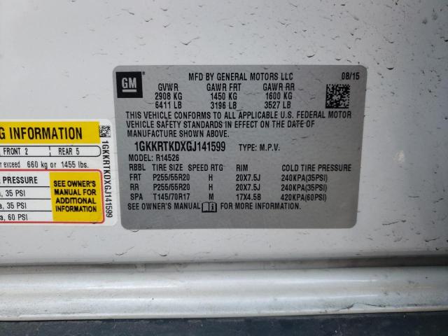 Photo 10 from auction – 2016 GMC ACADIA DEN with VIN 1GKKRTKDXGJ141599