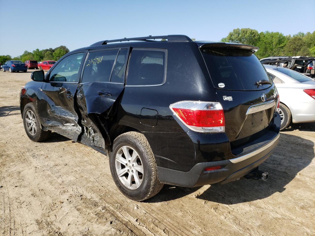 Photo 3 from auction – 2013 TOYOTA HIGHLANDER with VIN 5TDZK3EH1DS100970