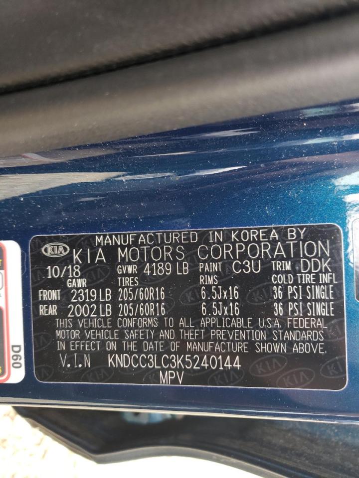 Photo 10 from auction – 2019 KIA NIRO EX with VIN KNDCC3LC3K5240144