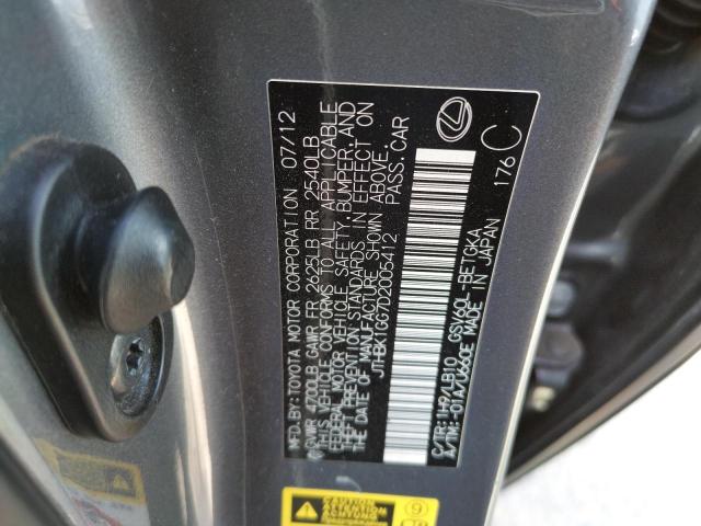Photo 10 from auction – 2013 LEXUS ES 350 with VIN JTHBK1GG7D2005412