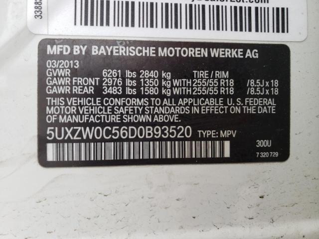 Photo 10 from auction – 2013 BMW X5 XDRIVE3 with VIN 5UXZW0C56D0B93520