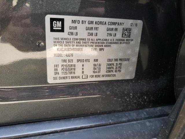 Photo 10 from auction – 2017 BUICK ENCORE PRE with VIN KL4CJASB3HB088535