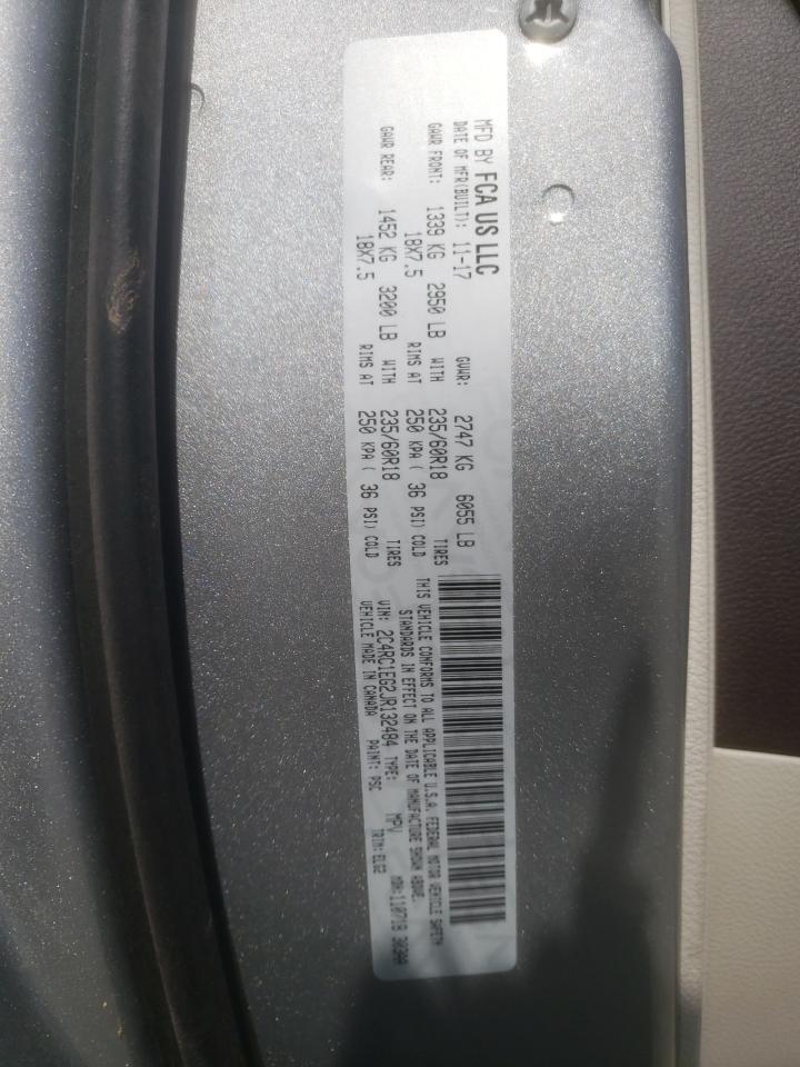 Photo 11 from auction – 2018 CHRYSLER PACIFICA T with VIN 2C4RC1EG2JR132484