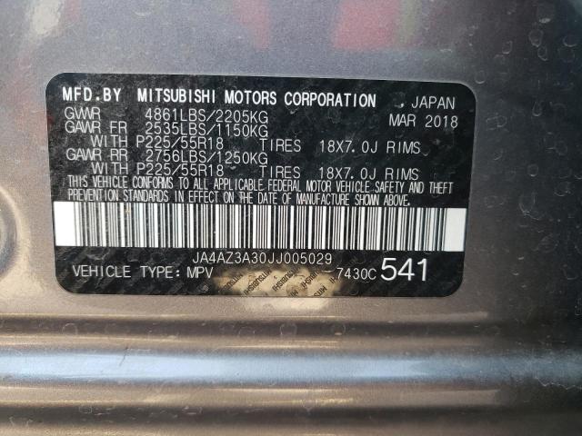 Photo 10 from auction – 2018 MITSUBISHI OUTLANDER with VIN JA4AZ3A30JJ005029