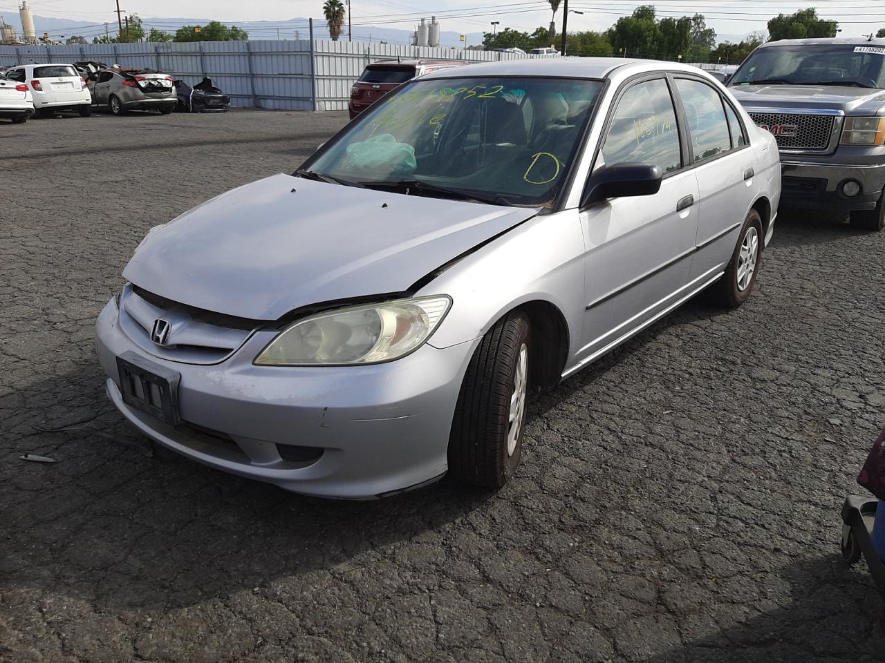Photo 2 from auction – 2005 HONDA CIVIC DX V with VIN 1HGES16385L024173