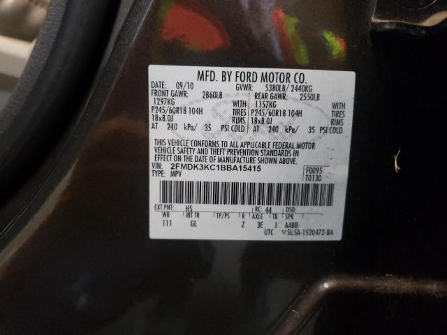 Photo 10 from auction – 2011 FORD EDGE LIMIT with VIN 2FMDK3KC1BBA15415