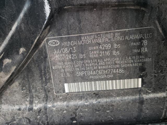 Photo 10 from auction – 2013 HYUNDAI SONATA GLS with VIN 5NPEB4AC6DH774486