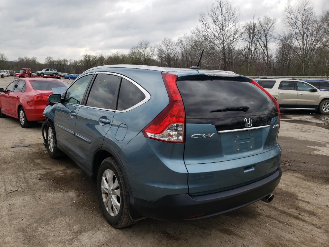 Photo 3 from auction – 2014 HONDA CR-V EXL with VIN 5J6RM4H77EL045229
